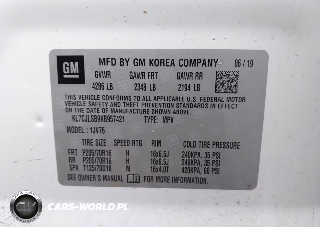 2019 Chevrolet Trax 1Lt VIN:KL7CJLSB9KB957421 - 9