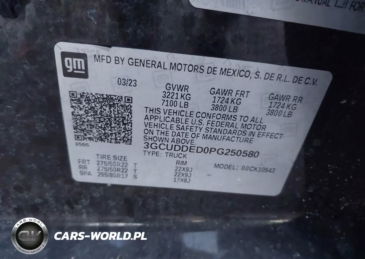 2023 Chevrolet Silverado K1500 Lt VIN:3GCUDDED0PG250580 - 9