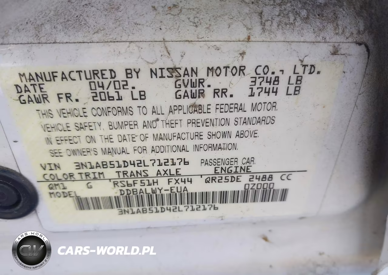 2002 Nissan Sentra Se-R Spec V VIN:3N1AB51D42L712176 - 9