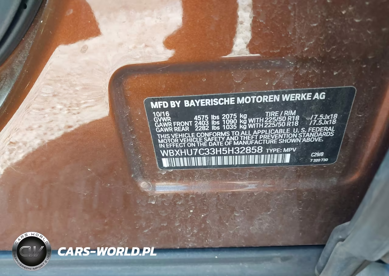 2017 BMW X1 Sdrive28I VIN:WBXHU7C33H5H32858 - 9