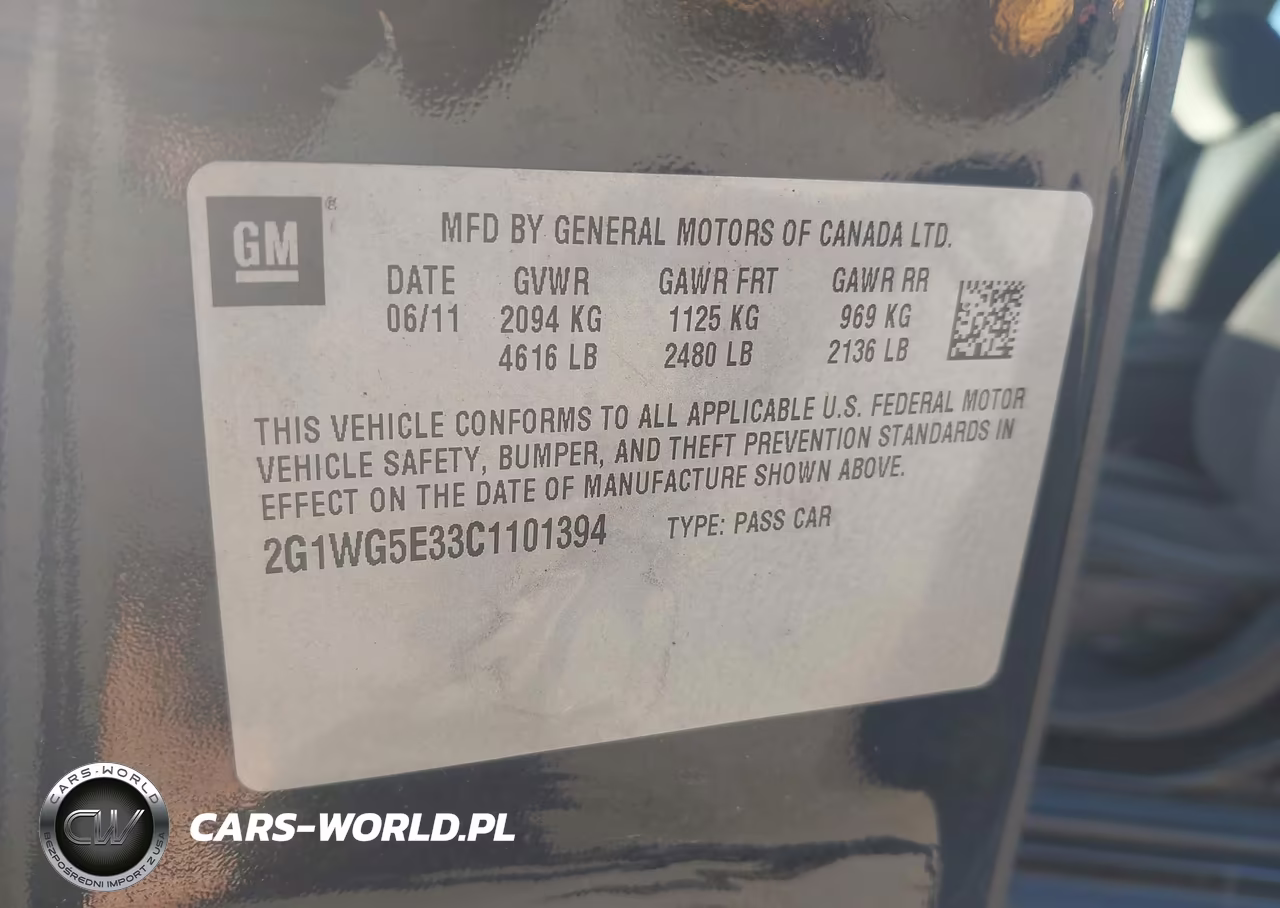 2012 Chevrolet Impala Lt VIN:2G1WG5E33C1101394 - 9