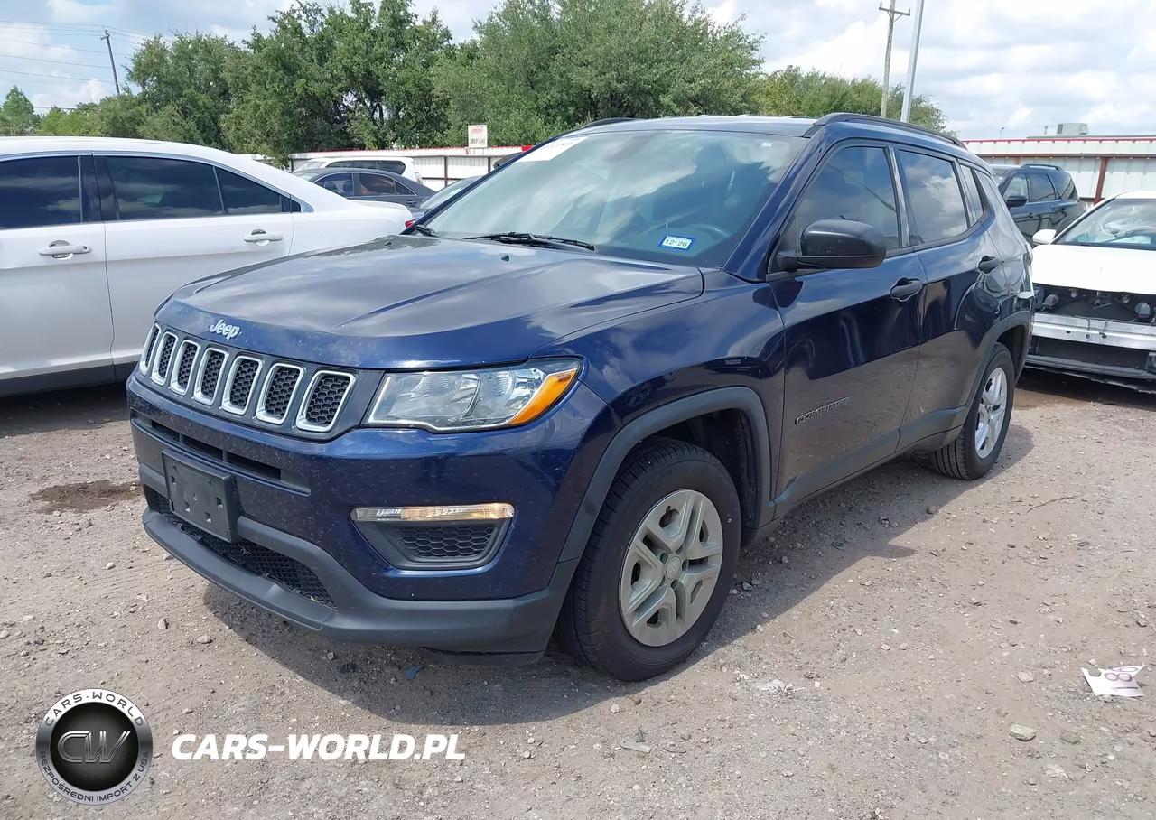 2018 Jeep Compass Sport Fwd VIN:3C4NJCAB7JT105529 - 2