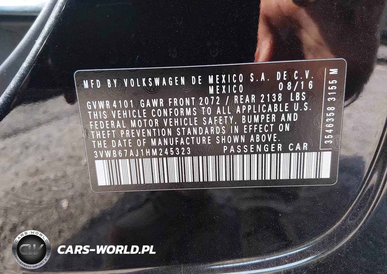 2017 Volkswagen Jetta 1.4T Se VIN:3VWB67AJ1HM245323 - 9