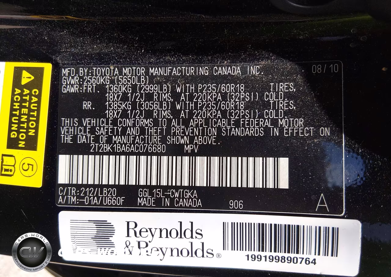 2010 Lexus Rx 350 VIN:2T2BK1BA6AC076680 - 9