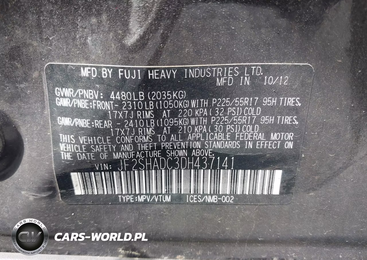 2013 Subaru Forester 2.5X Premium VIN:JF2SHADC3DH437141 - 9