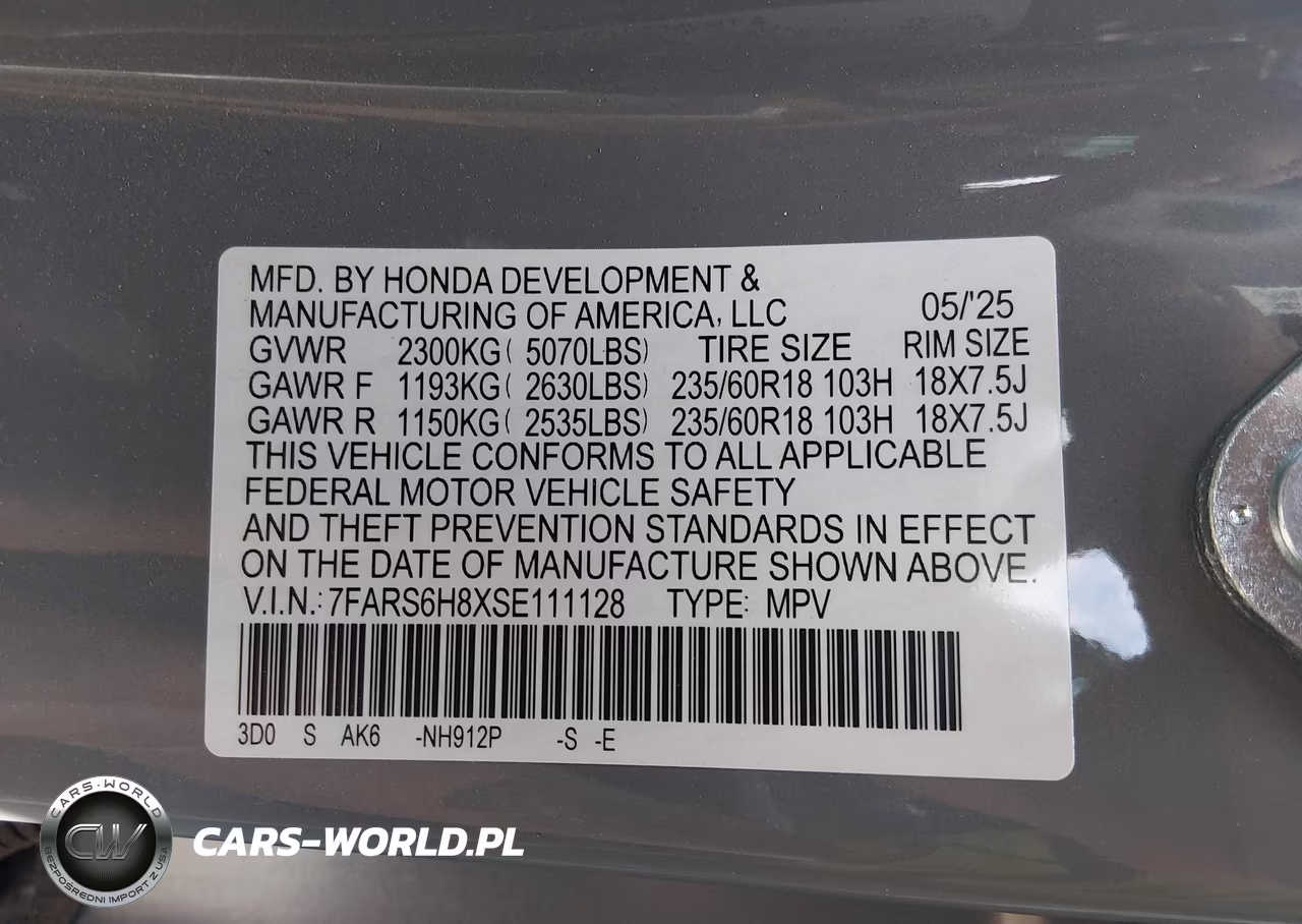 2025 Honda Cr-V Sport-L VIN:7FARS6H8XSE111128 - 9