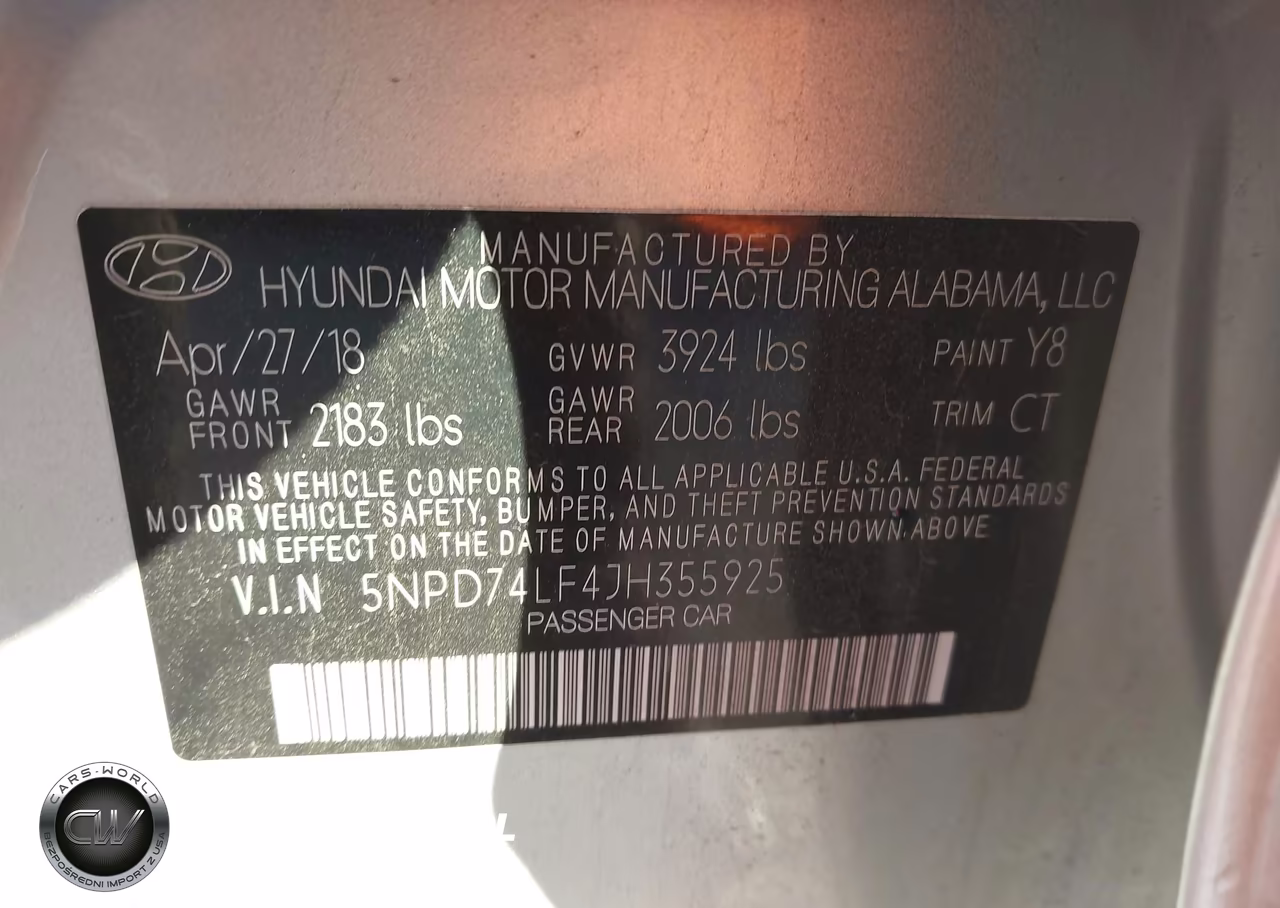 2018 Hyundai Elantra Se VIN:5NPD74LF4JH355925 - 9