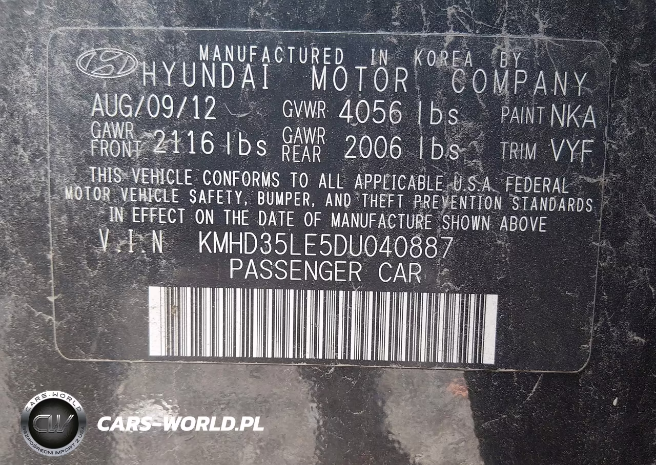 2013 Hyundai Elantra Gt VIN:KMHD35LE5DU040887 - 9