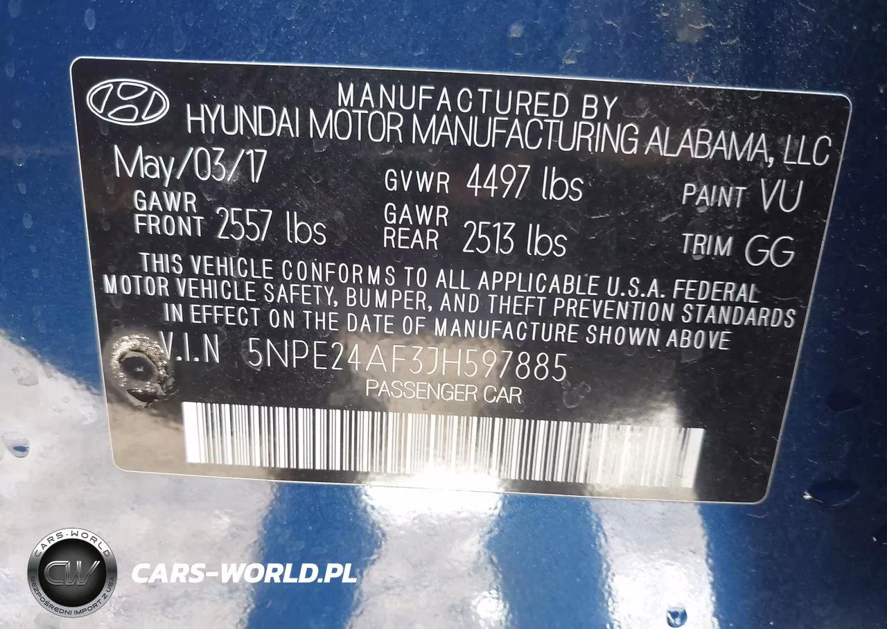 2018 Hyundai Sonata Se VIN:5NPE24AF3JH597885 - 9