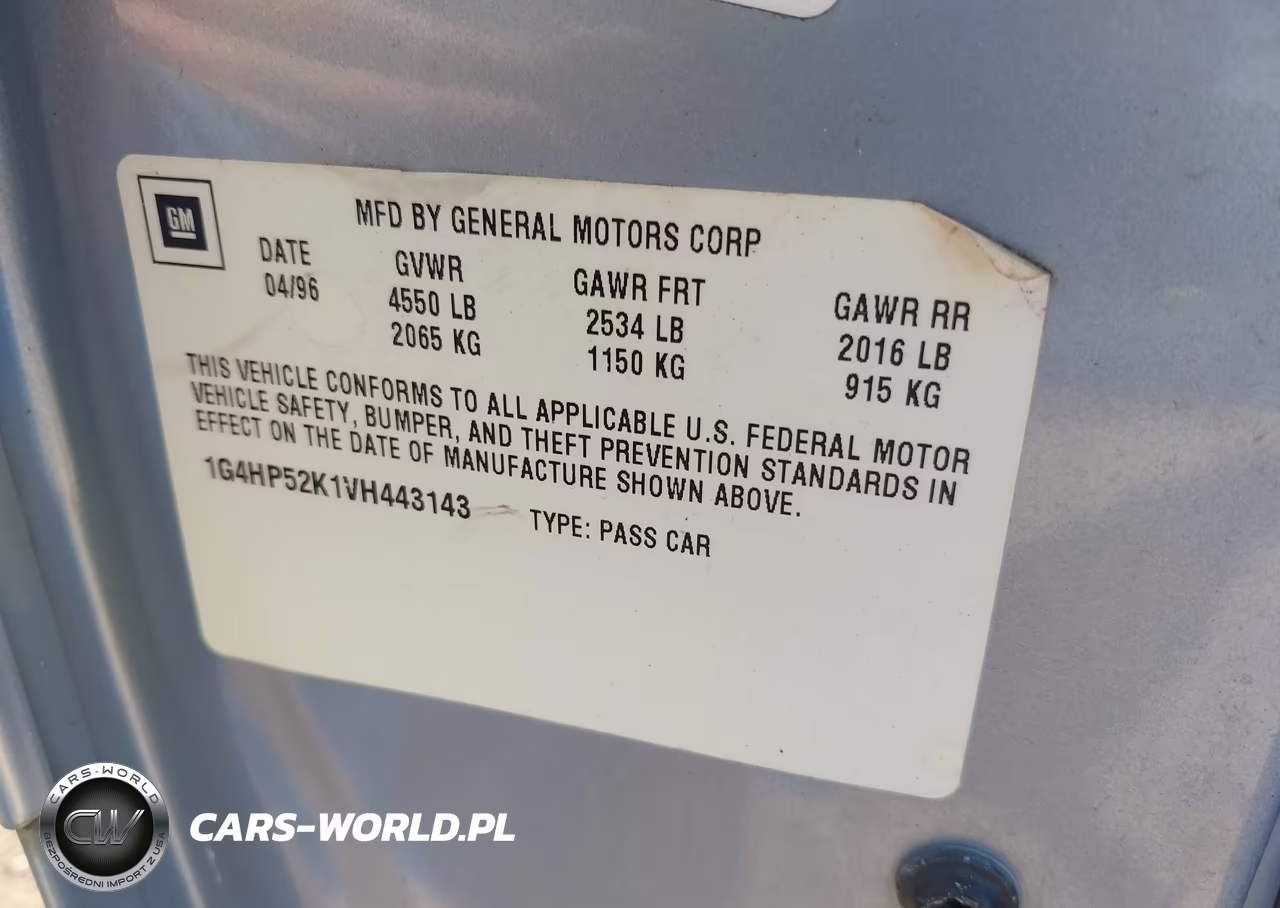 1997 Buick Lesabre Custom VIN:1G4HP52K1VH443143 - 9