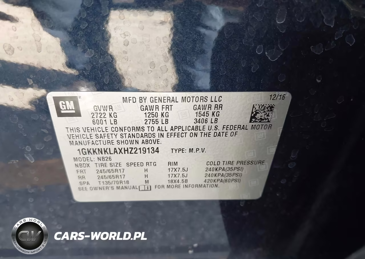 2017 GMC Acadia Sle-1 VIN:1GKKNKLAXHZ219134 - 9
