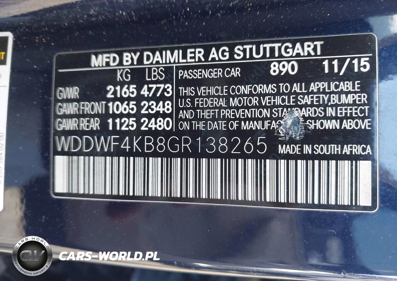 2016 Mercedes-Benz C 300 4Matic VIN:WDDWF4KB8GR138265 - 9