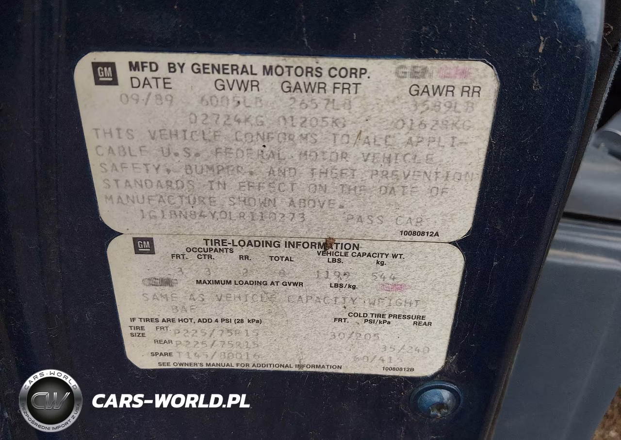 1990 Chevrolet Caprice Classic VIN:1G1BN84Y0LR110273 - 9