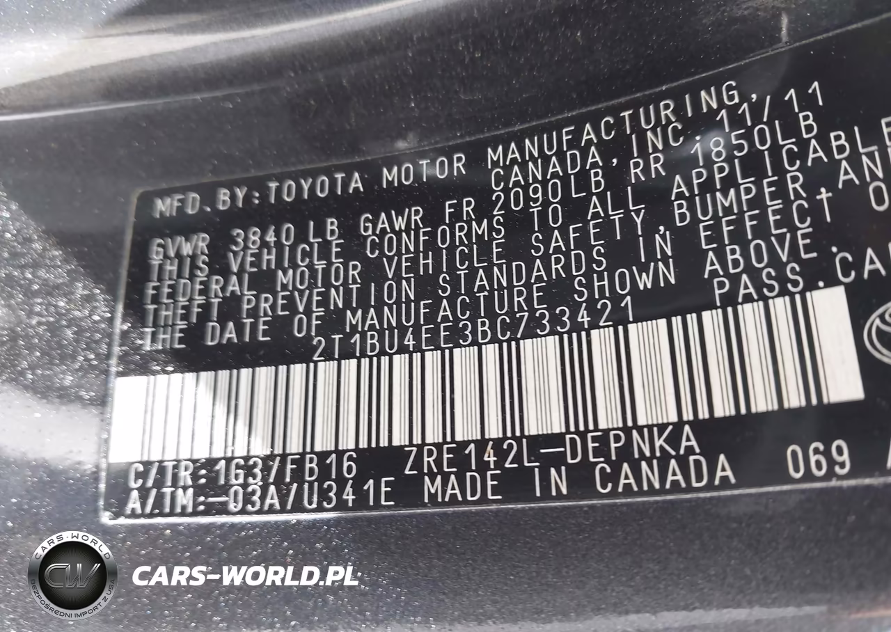 2011 Toyota Corolla Le VIN:2T1BU4EE3BC733421 - 9