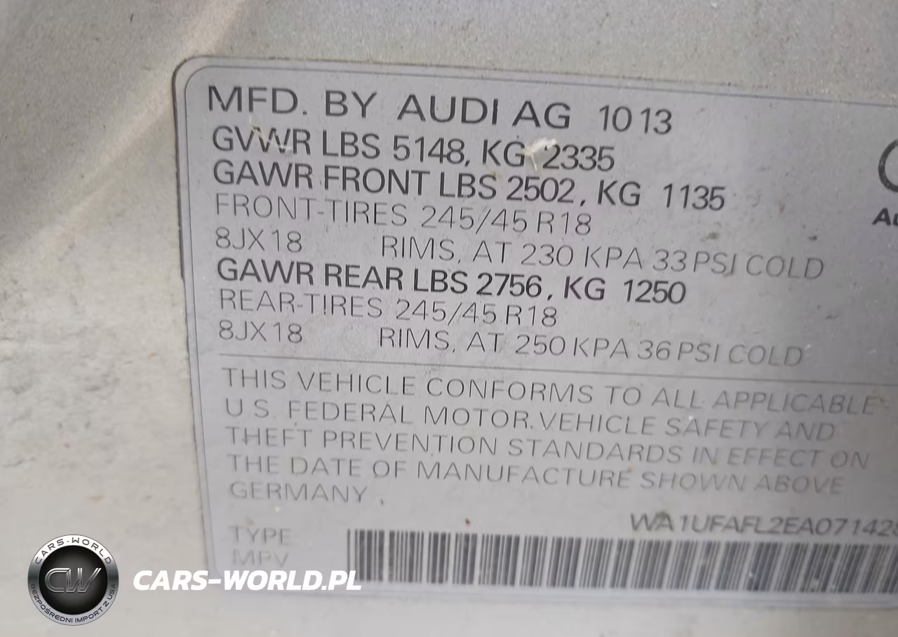 2014 Audi Allroad 2.0T Premium VIN:WA1UFAFL2EA071428 - 9