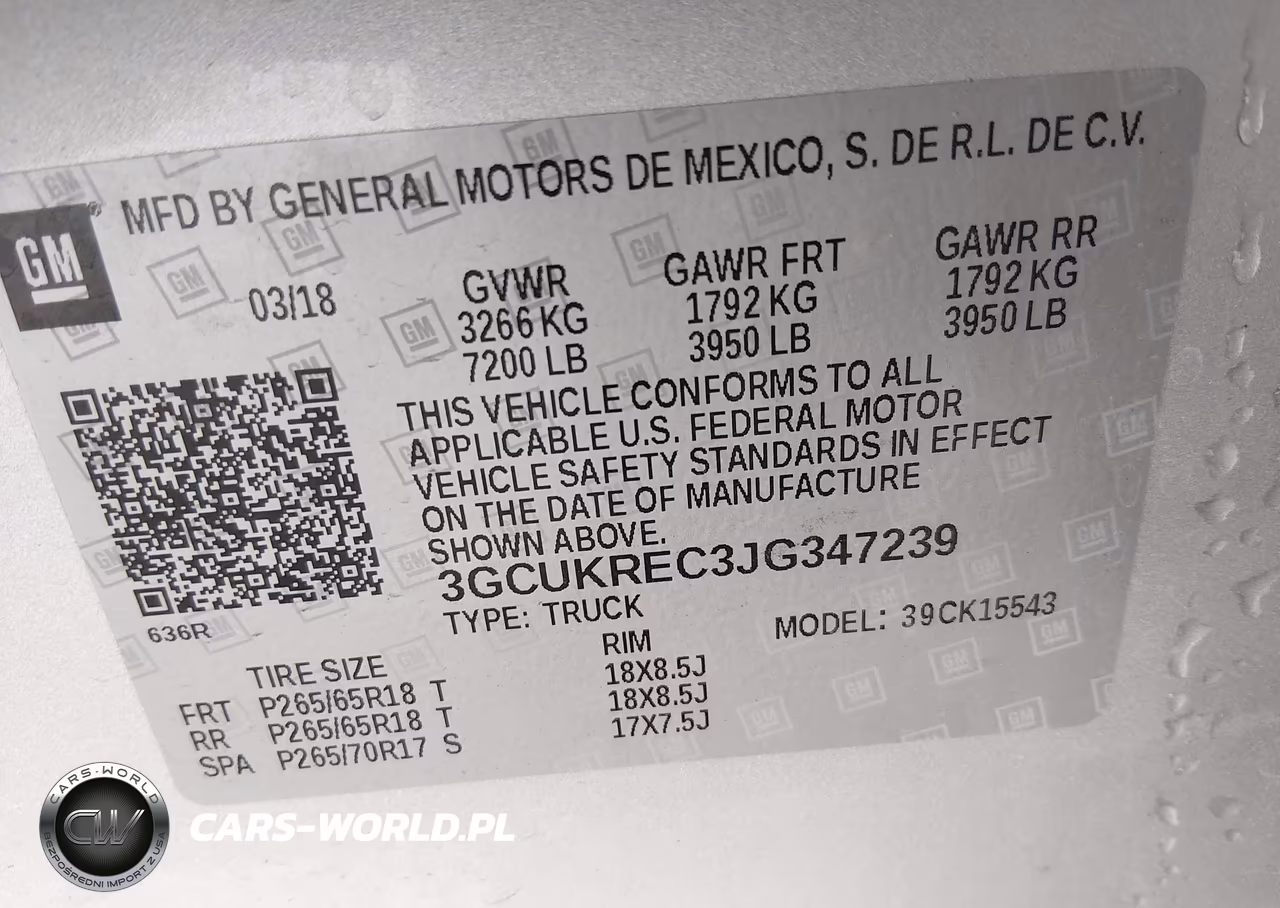 2018 Chevrolet Silverado 1500 2Lt VIN:3GCUKREC3JG347239 - 9