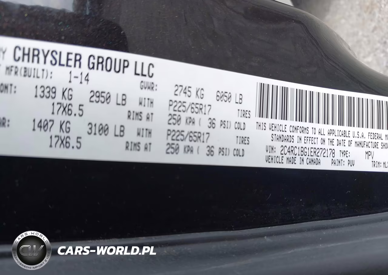 2014 Chrysler Town & Country Touring VIN:2C4RC1BG1ER272178 - 9