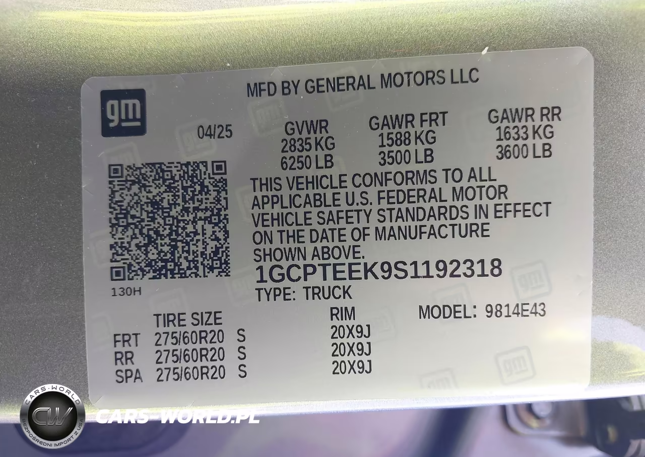2025 Chevrolet Colorado 4Wd Trail Boss VIN:1GCPTEEK9S1192318 - 9