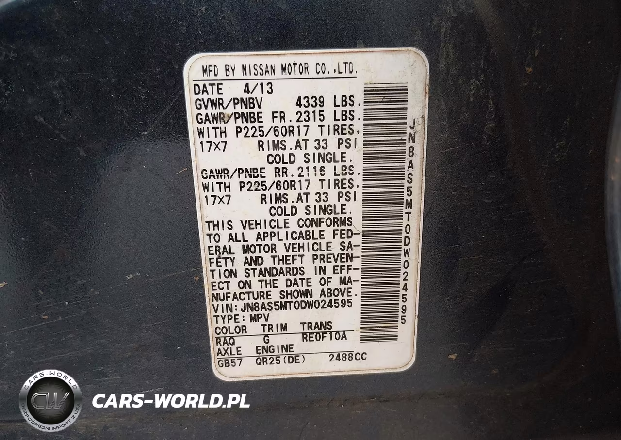 2013 Nissan Rogue Sv VIN:JN8AS5MT0DW024595 - 9