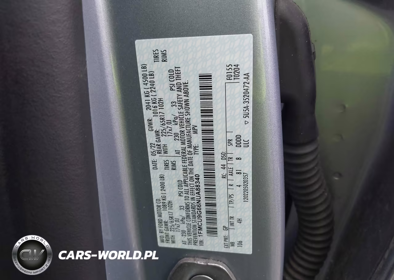2022 Ford Escape Se VIN:1FMCU9G66NUA88340 - 9