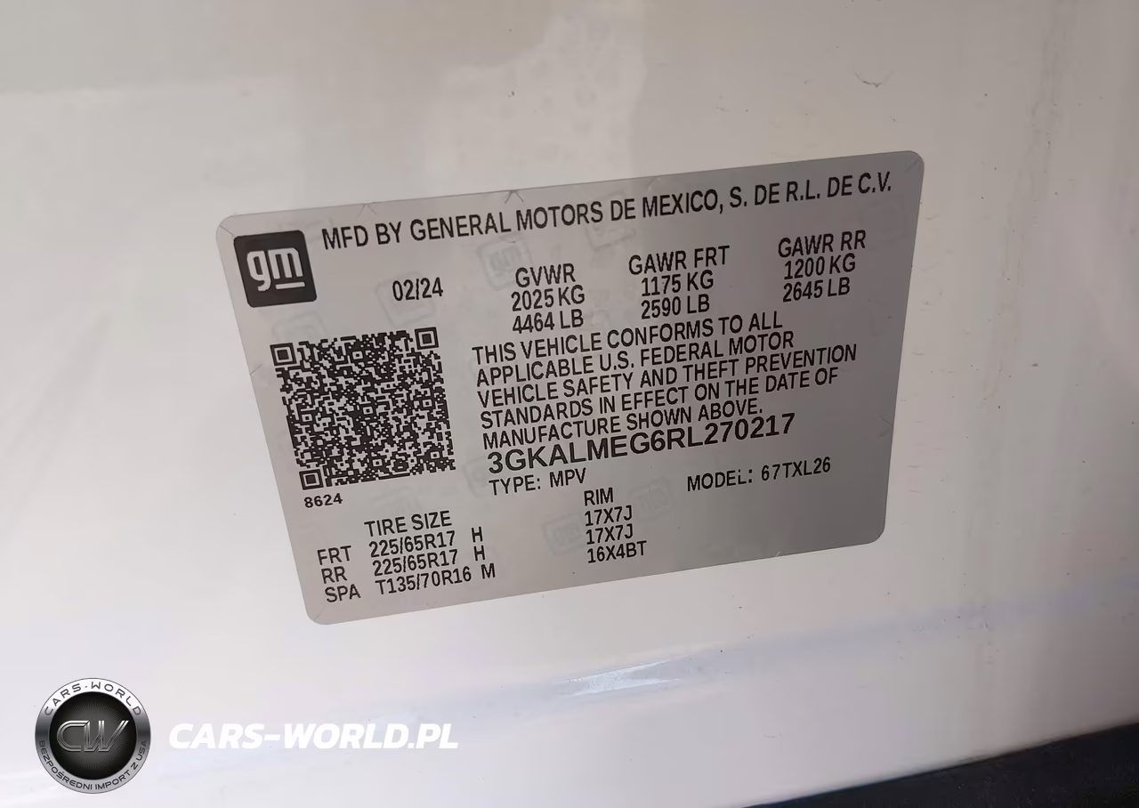 2024 GMC Terrain Fwd Sle VIN:3GKALMEG6RL270217 - 9