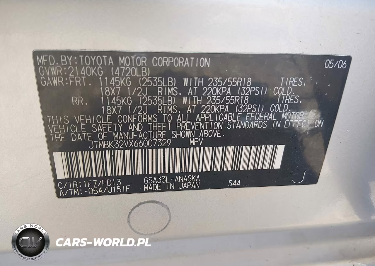 2006 Toyota Rav4 Sport V6 VIN:JTMBK32VX66007329 - 9