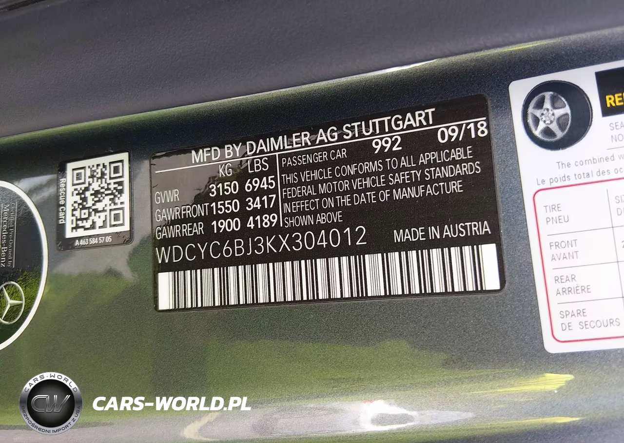 2019 Mercedes-Benz G 550 4Matic VIN:WDCYC6BJ3KX304012 - 9