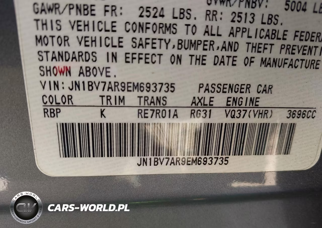 2014 Infiniti Q50 Premium VIN:JN1BV7AR9EM693735 - 9