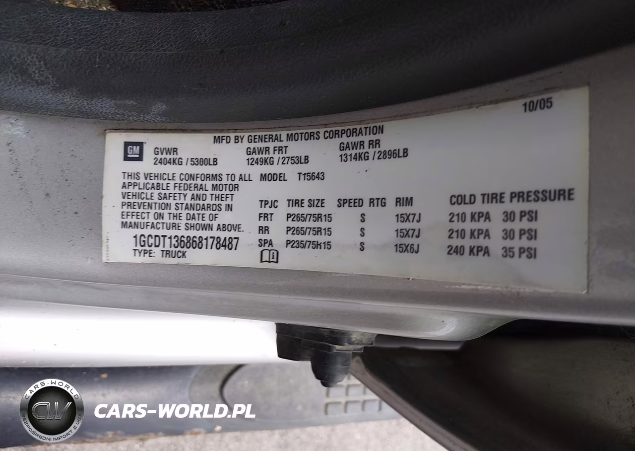 2006 Chevrolet Colorado Lt VIN:1GCDT136868178487 - 9