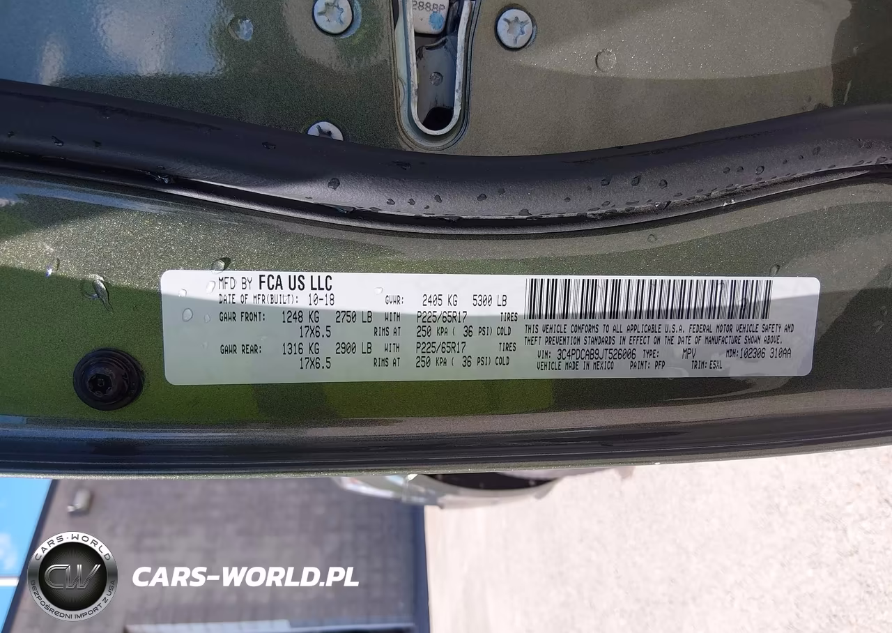 2018 Dodge Journey Se VIN:3C4PDCAB9JT526006 - 9
