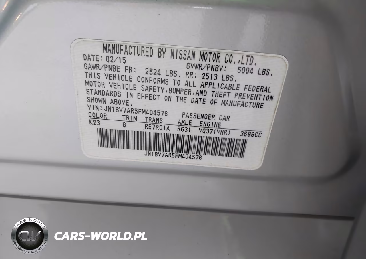 2015 Infiniti Q50 Premium VIN:JN1BV7AR5FM404576 - 9