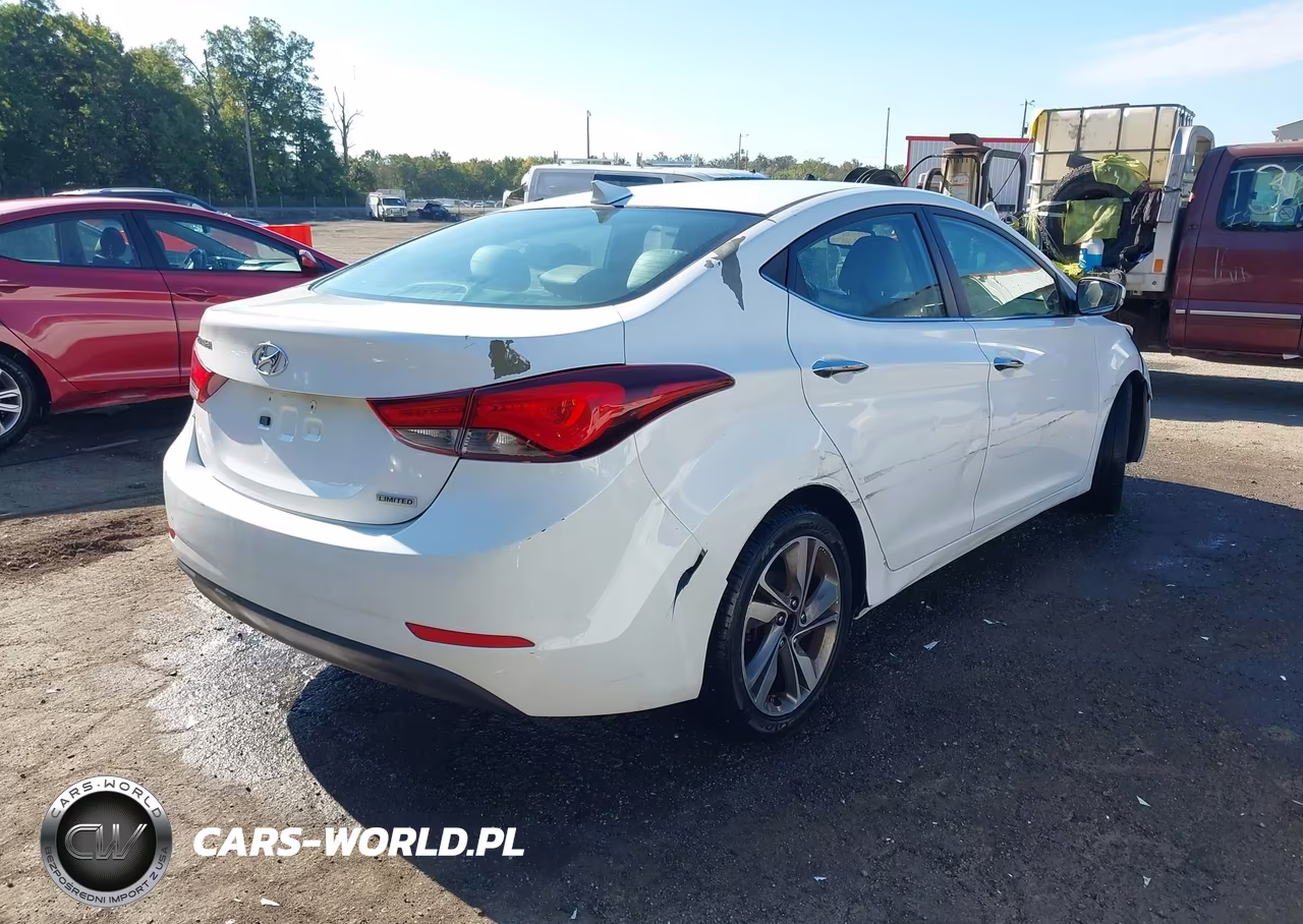 2014 Hyundai Elantra Limited VIN:5NPDH4AE6EH460222 - 4