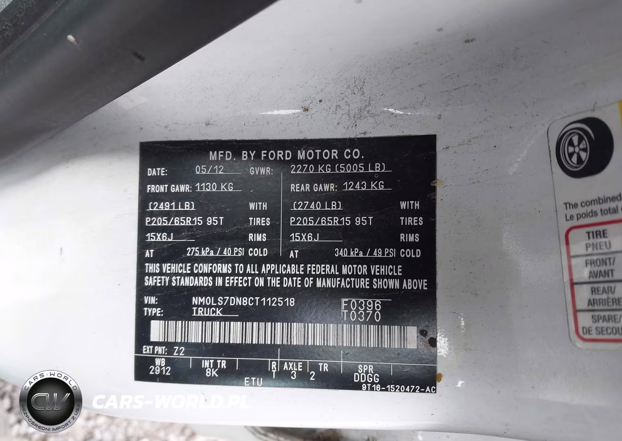 2012 Ford Transit Connect Xlt VIN:NM0LS7DN8CT112518 - 9