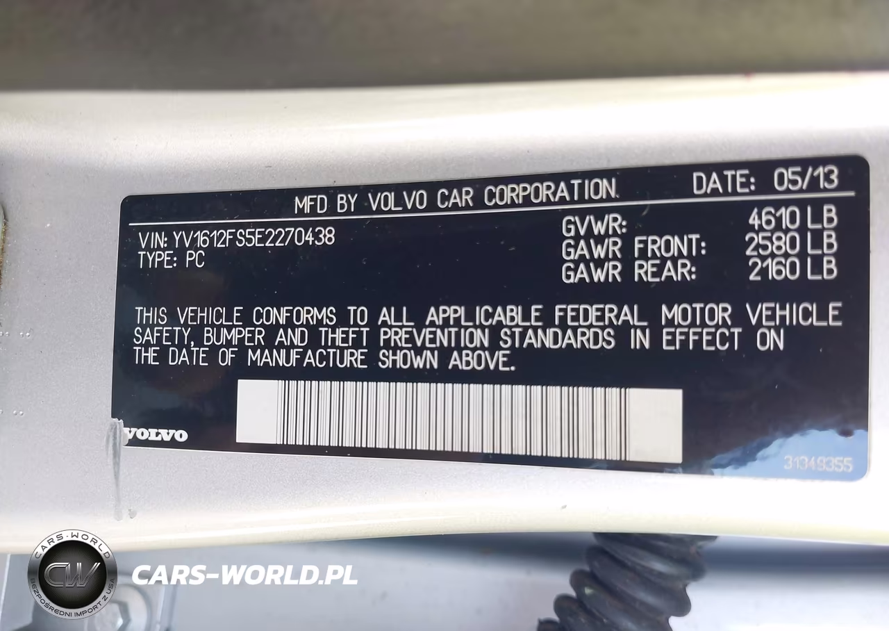 2014 Volvo S60 T5 VIN:YV1612FS5E2270438 - 9
