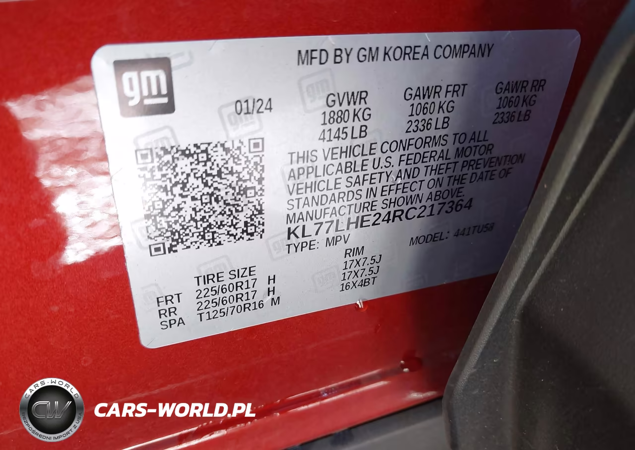 2024 Chevrolet Trax Fwd Lt VIN:KL77LHE24RC217364 - 9
