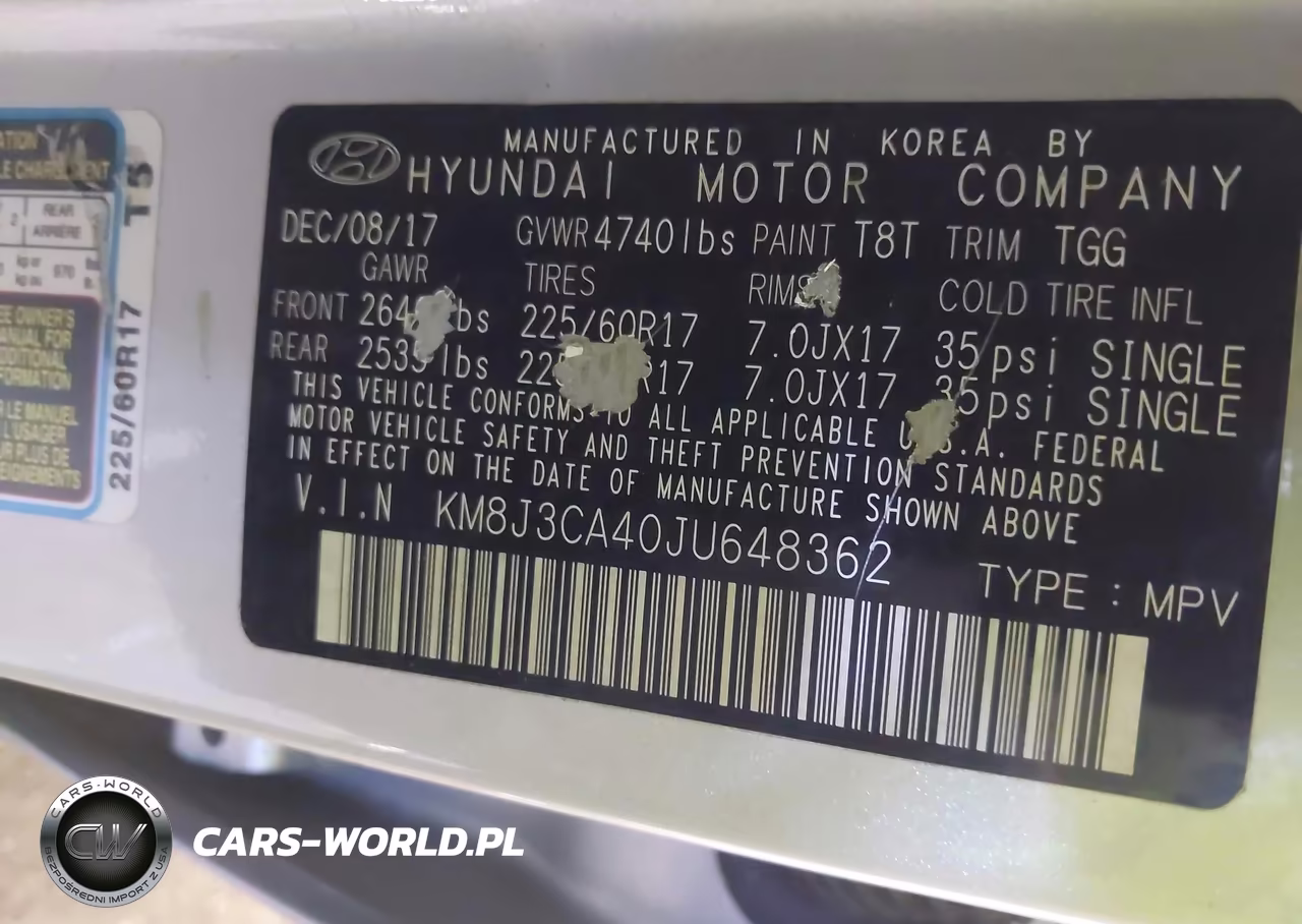 2018 Hyundai Tucson Sel VIN:KM8J3CA40JU648362 - 9