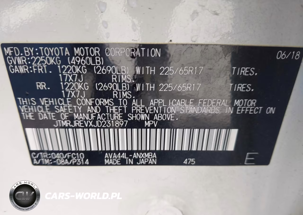 2018 Toyota Rav4 Hybrid Le VIN:JTMRJREVXJD231897 - 9
