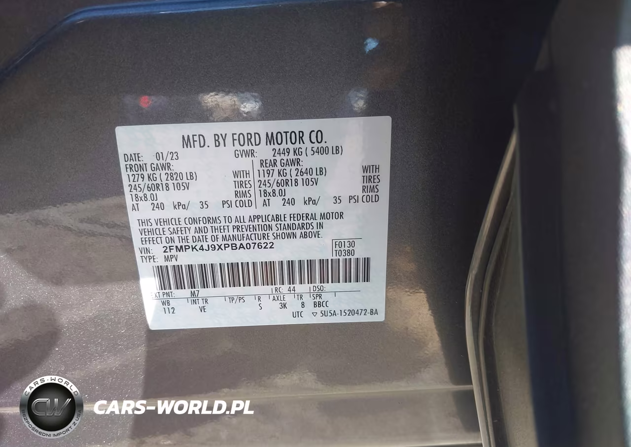 2023 Ford Edge Sel VIN:2FMPK4J9XPBA07622 - 9