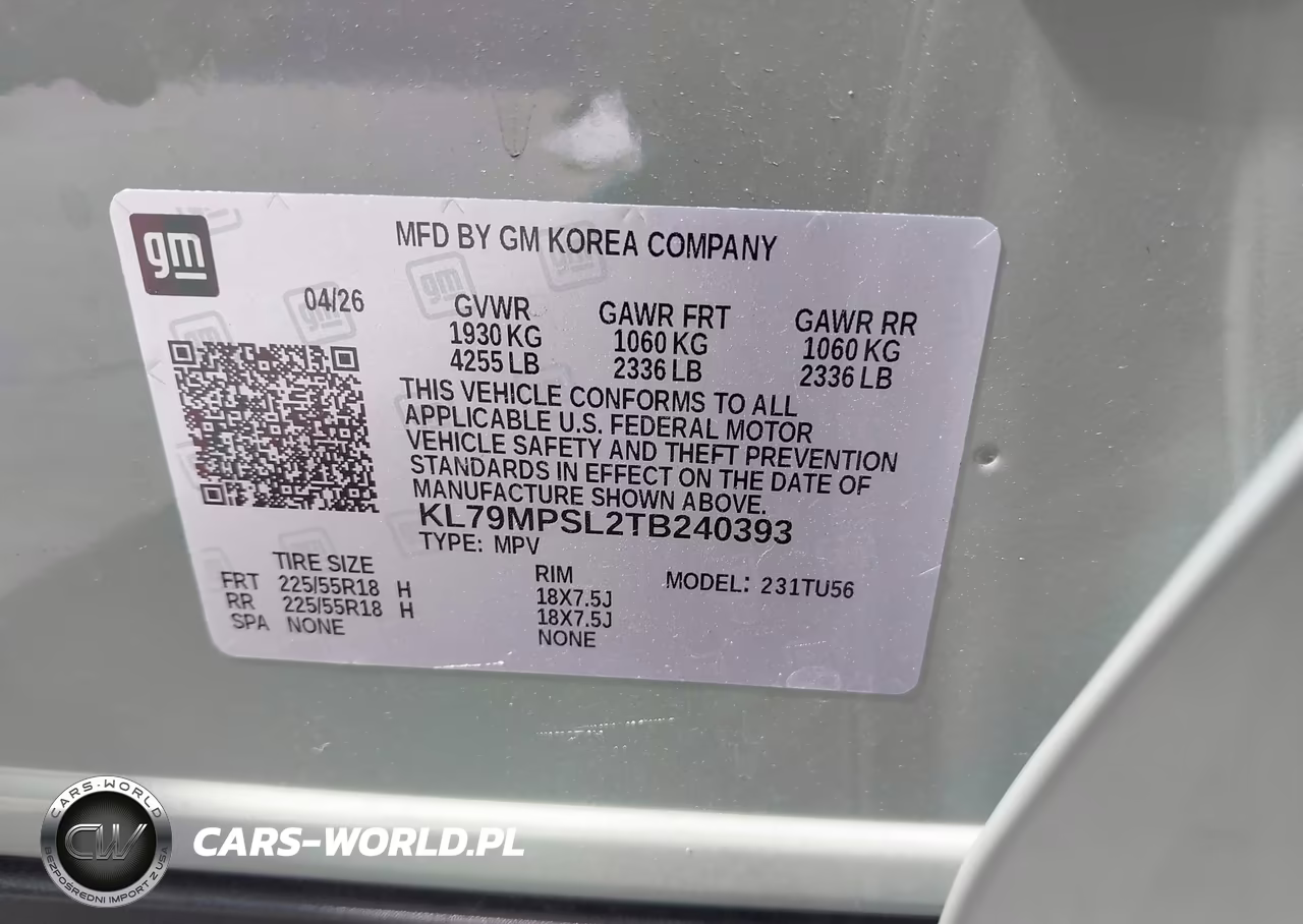 2026 Chevrolet Trailblazer Fwd Lt VIN:KL79MPSL2TB240393 - 9