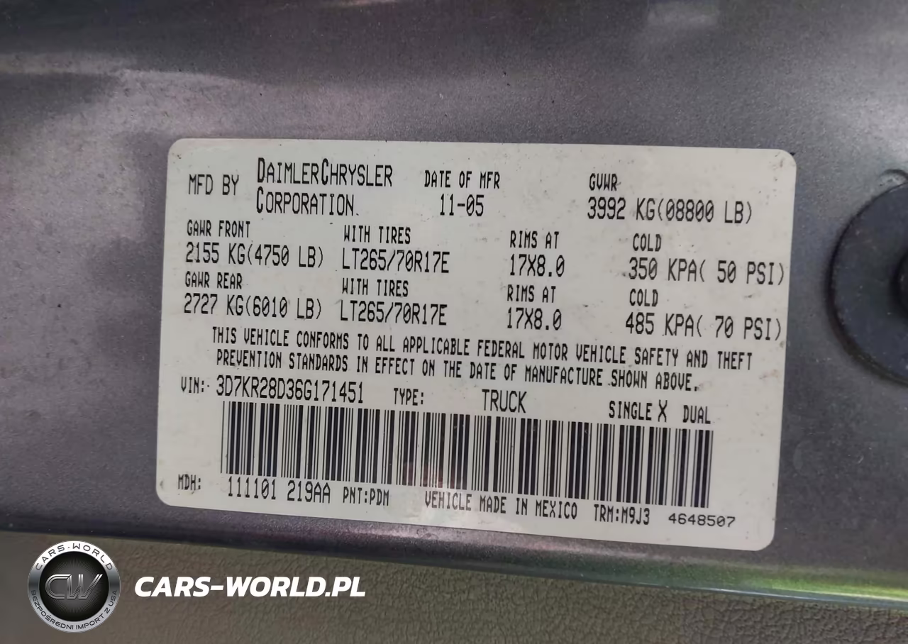 2006 Dodge Ram 2500 Slt-Sport VIN:3D7KR28D36G171451 - 9