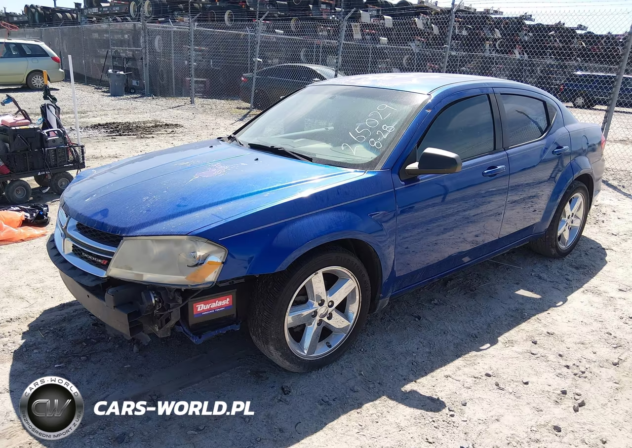 2012 Dodge Avenger Se VIN:1C3CDZAB7CN265029 - 2