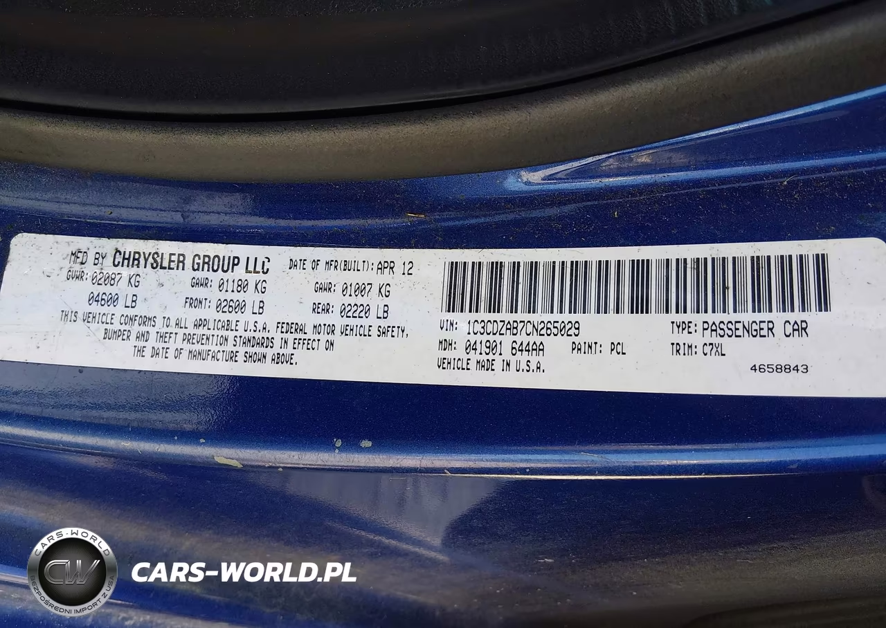 2012 Dodge Avenger Se VIN:1C3CDZAB7CN265029 - 9
