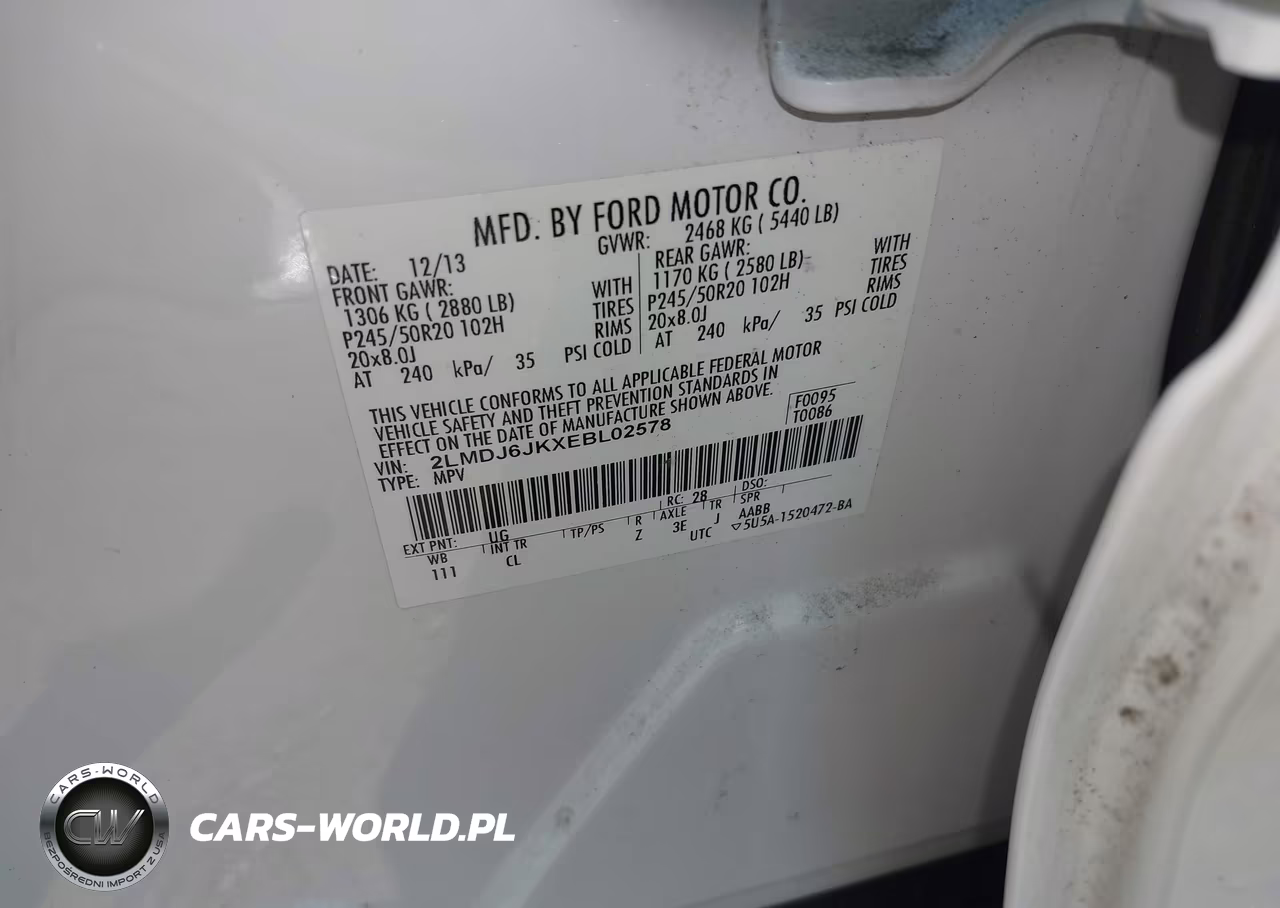 2014 Lincoln Mkx VIN:2LMDJ6JKXEBL02578 - 9