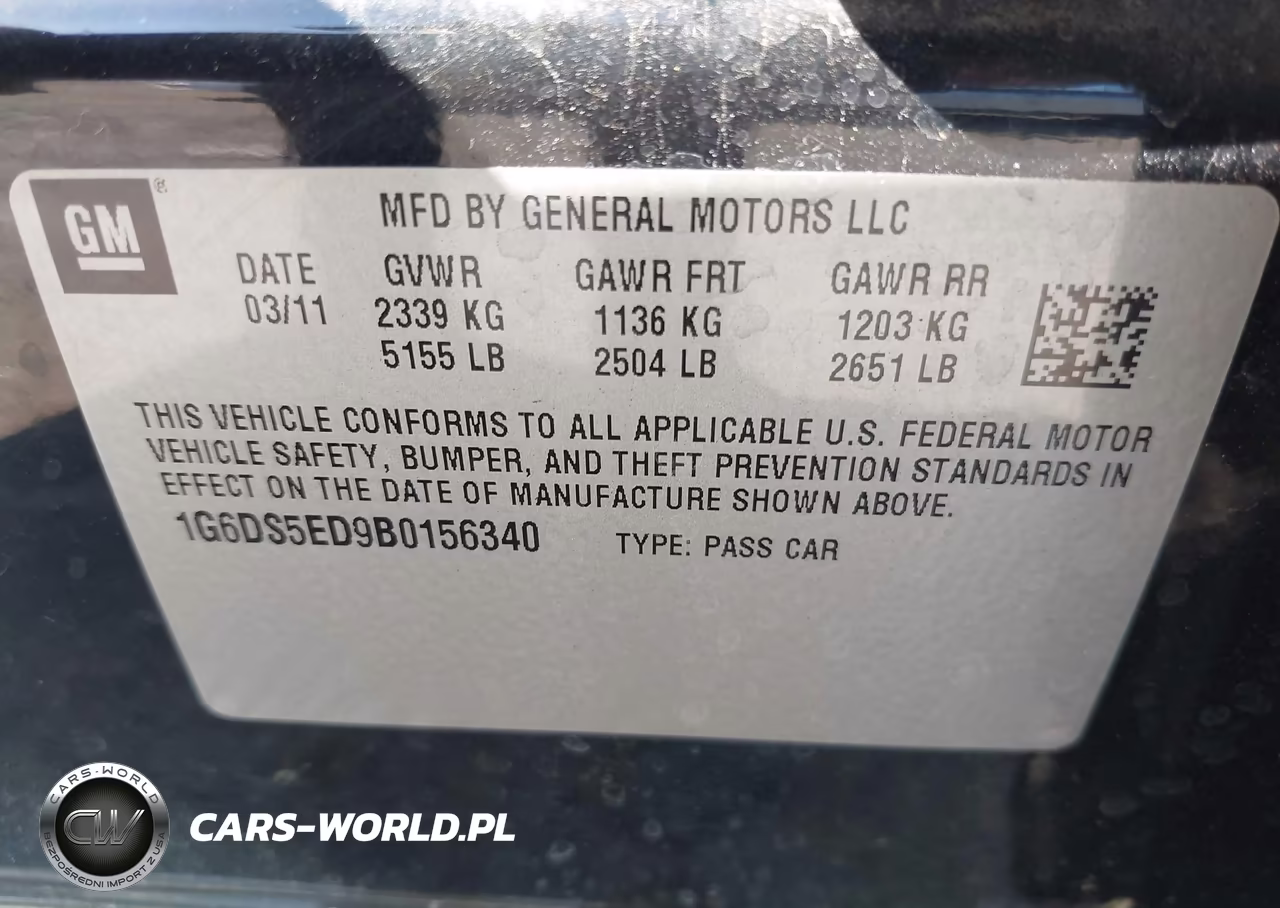 2011 Cadillac Cts Premium VIN:1G6DS5ED9B0156340 - 9