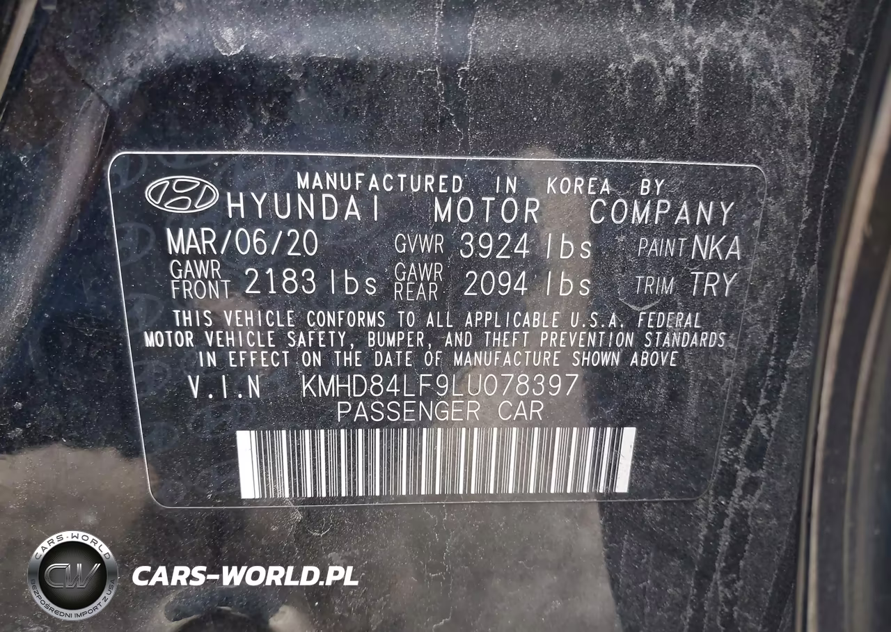 2020 Hyundai Elantra Value Edition VIN:KMHD84LF9LU078397 - 9