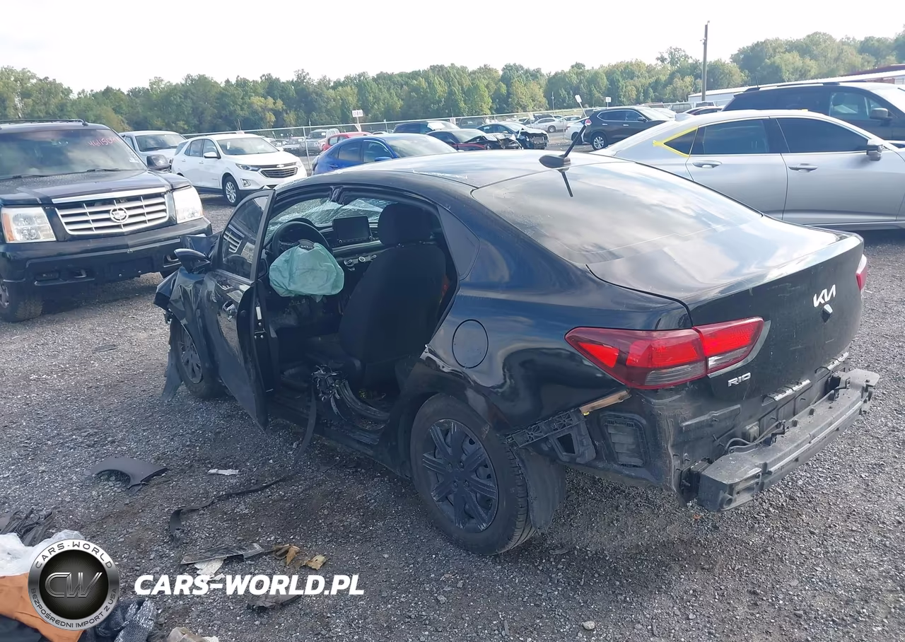 2022 Kia Rio Lx VIN:3KPA24AD3NE437125 - 3