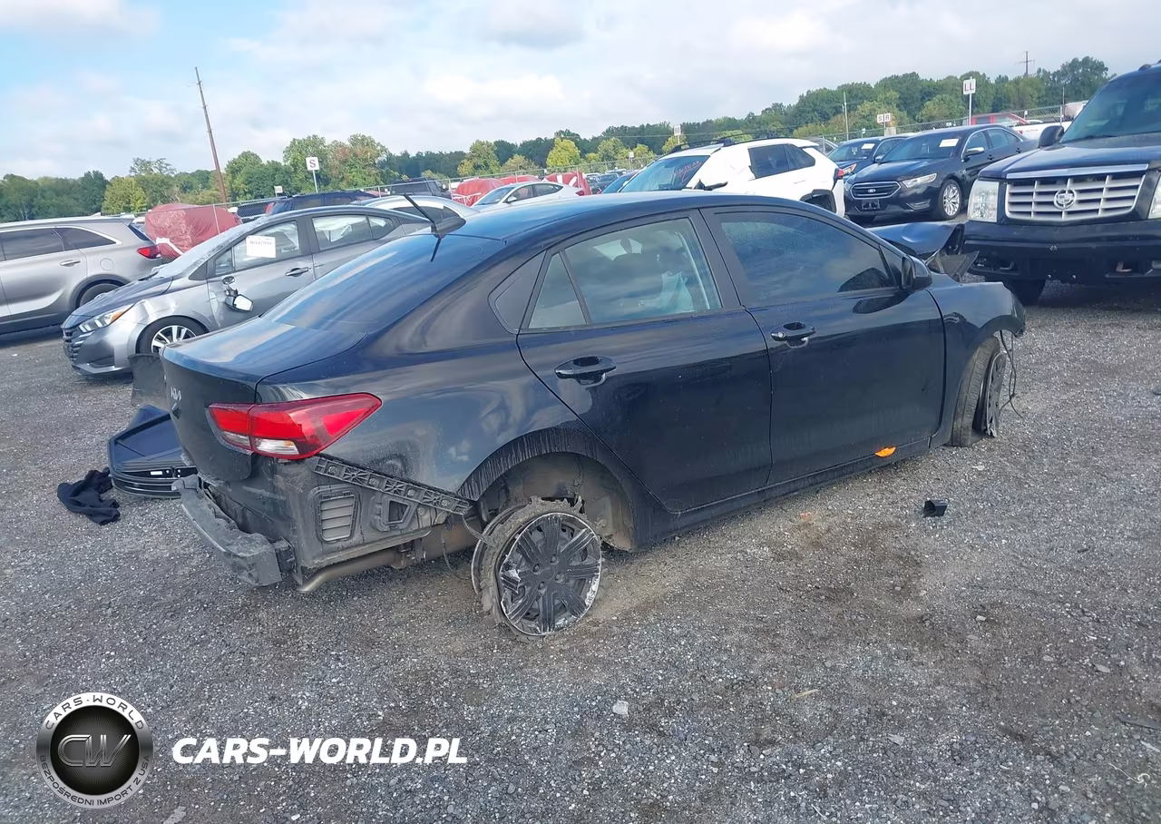 2022 Kia Rio Lx VIN:3KPA24AD3NE437125 - 4