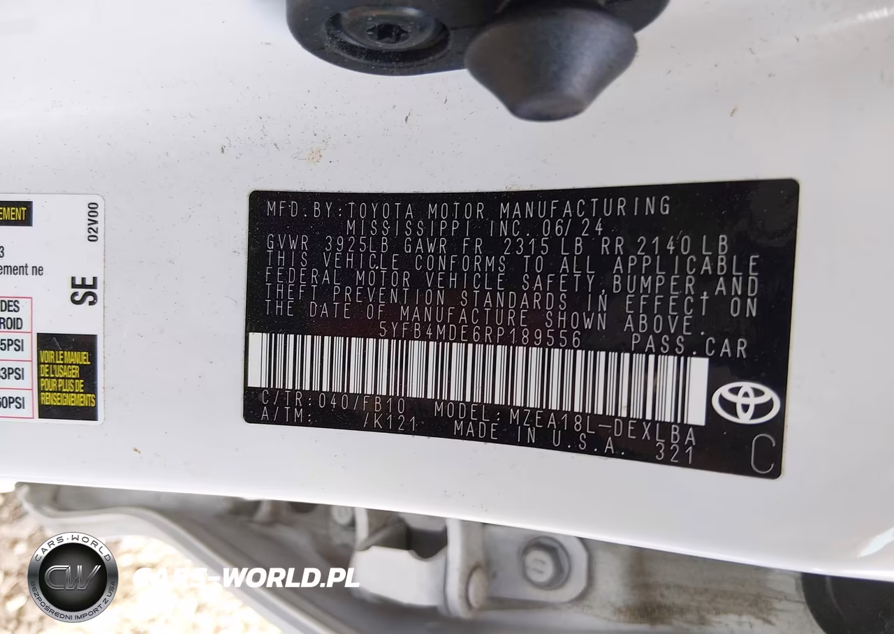 2024 Toyota Corolla Le VIN:5YFB4MDE6RP189556 - 9