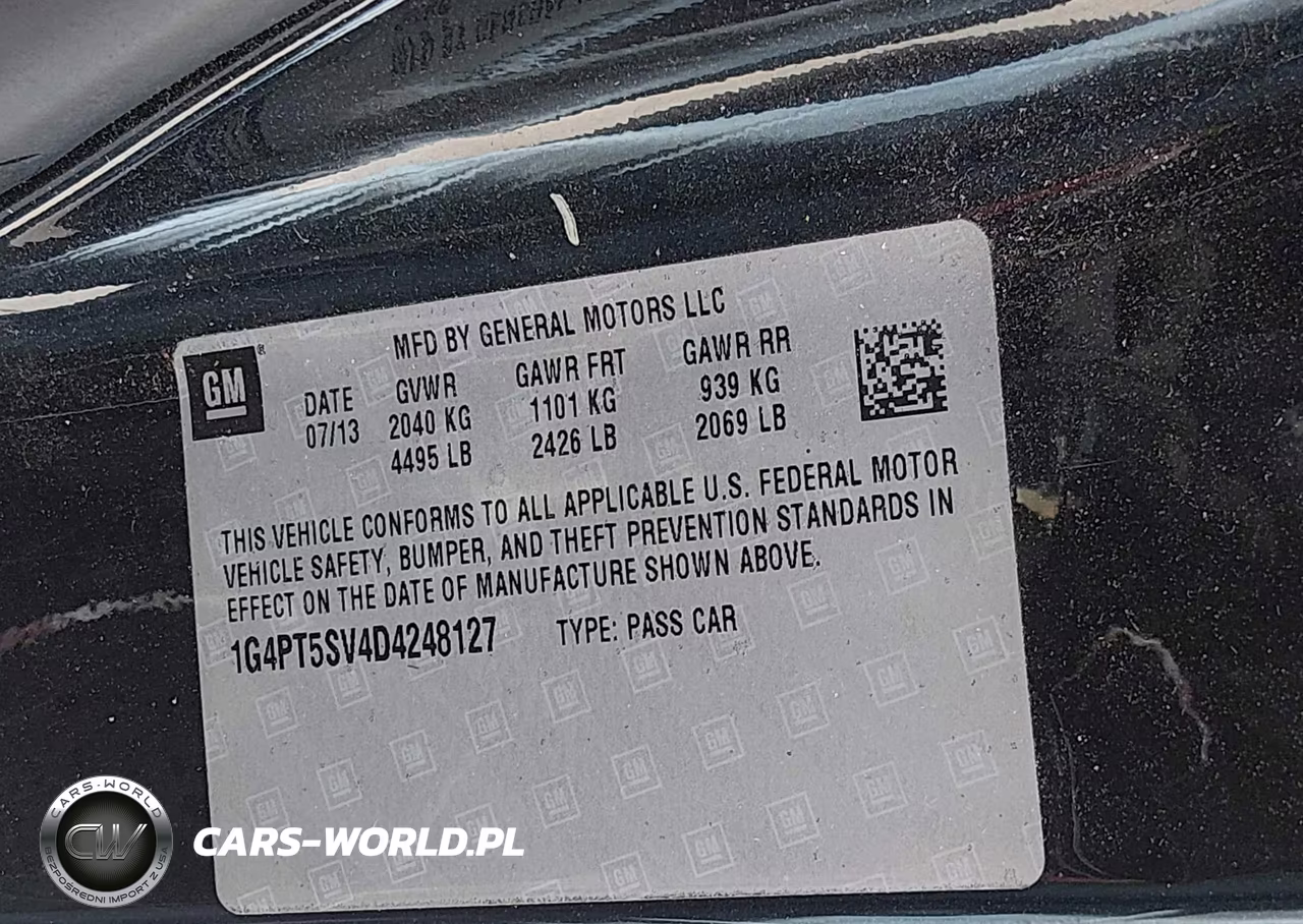 2013 Buick Verano Premium Group VIN:1G4PT5SV4D4248127 - 9