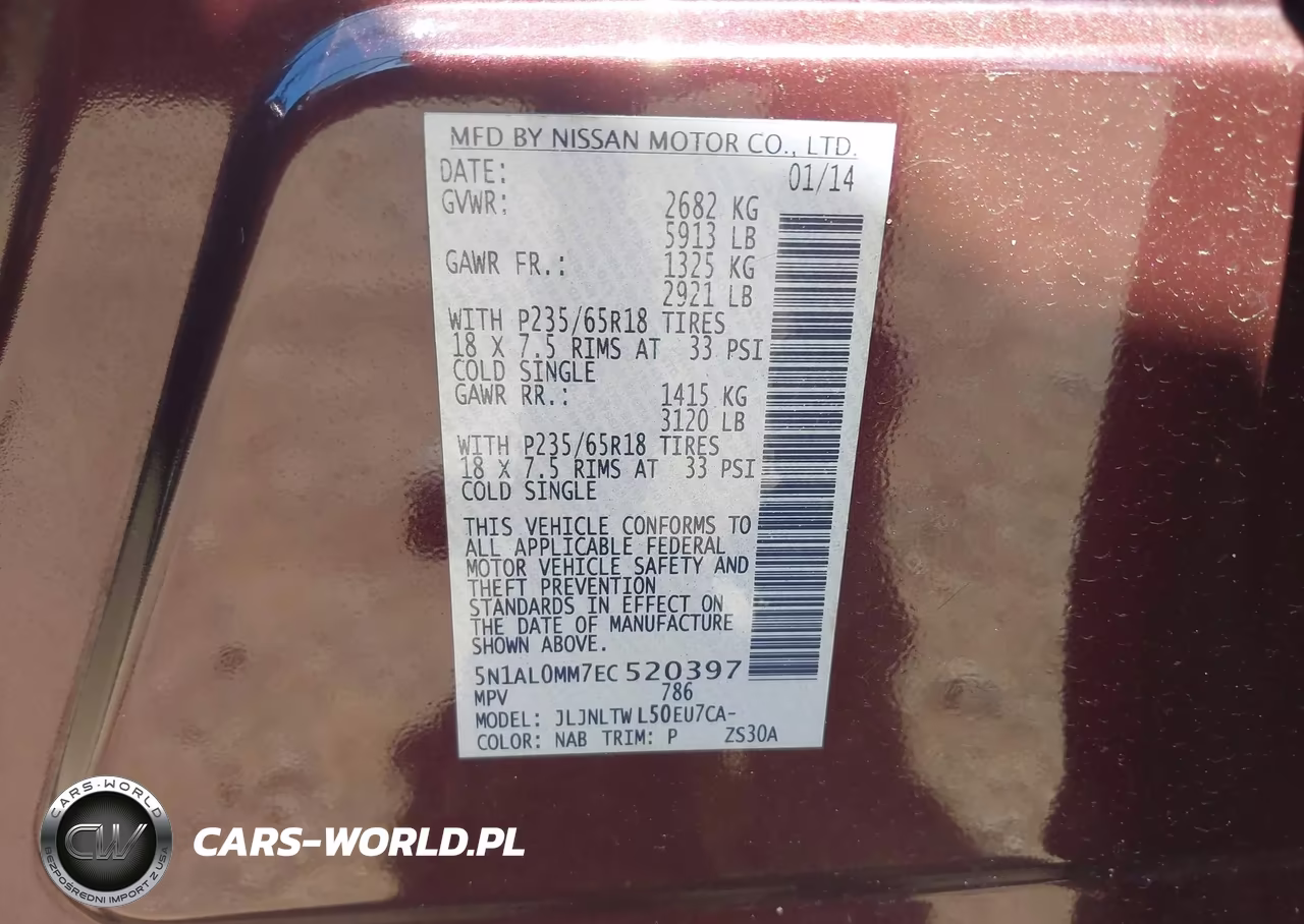 2014 Infiniti Qx60 VIN:5N1AL0MM7EC520397 - 9